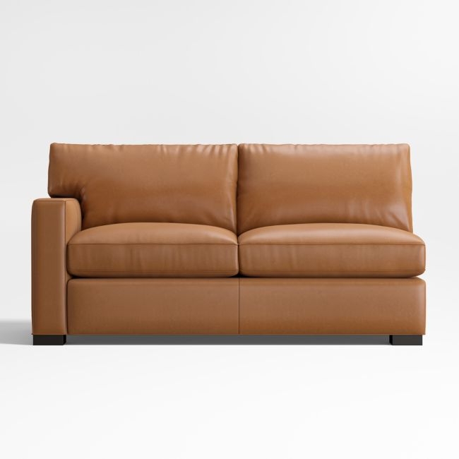 Axis Classic Leather Left-Arm Apartment Sofa Sectional Piece - Image 0