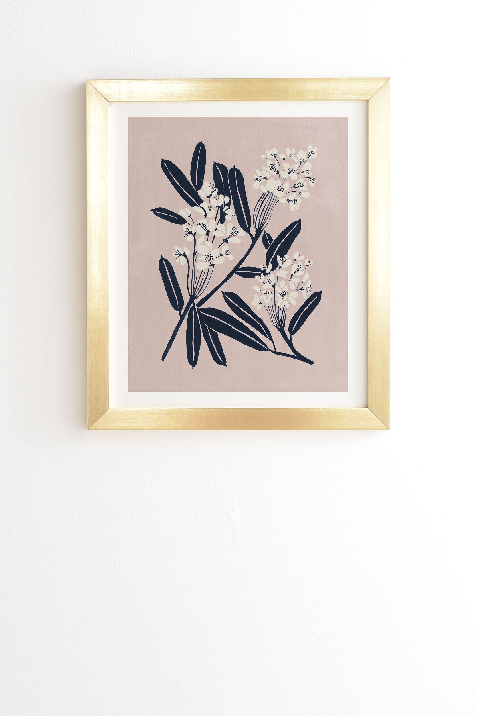 Boho Botanica by Megan Galante - Framed Wall Art Basic Gold 30" x 30" - Image 0