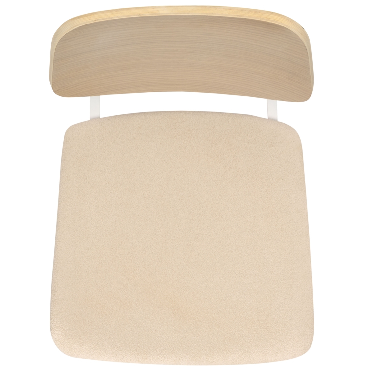 Rhonda Wood Dining Chair - White Washed / White - Image 4