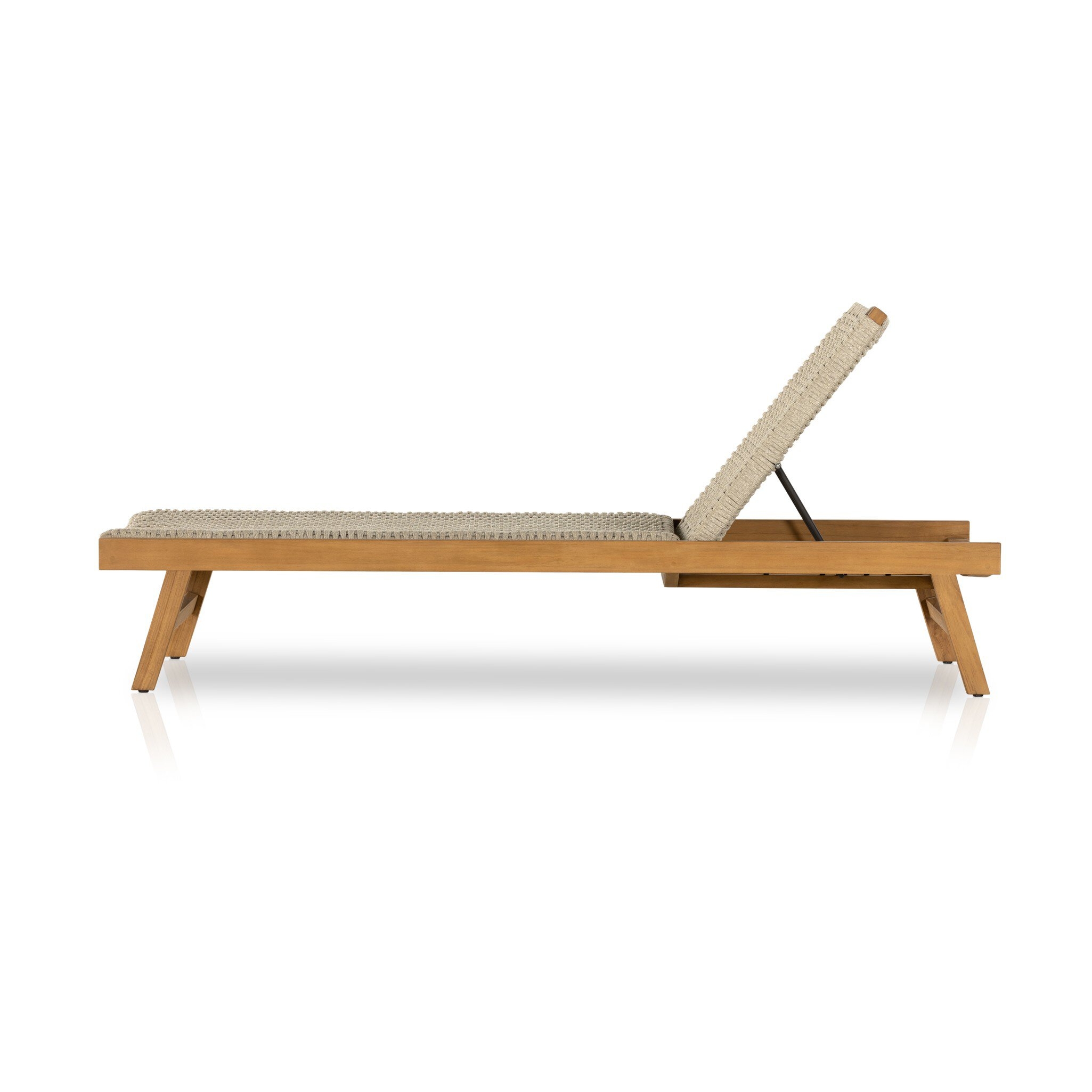 Delano Outdoor Chaise - Natural Teak-FSC - Image 5