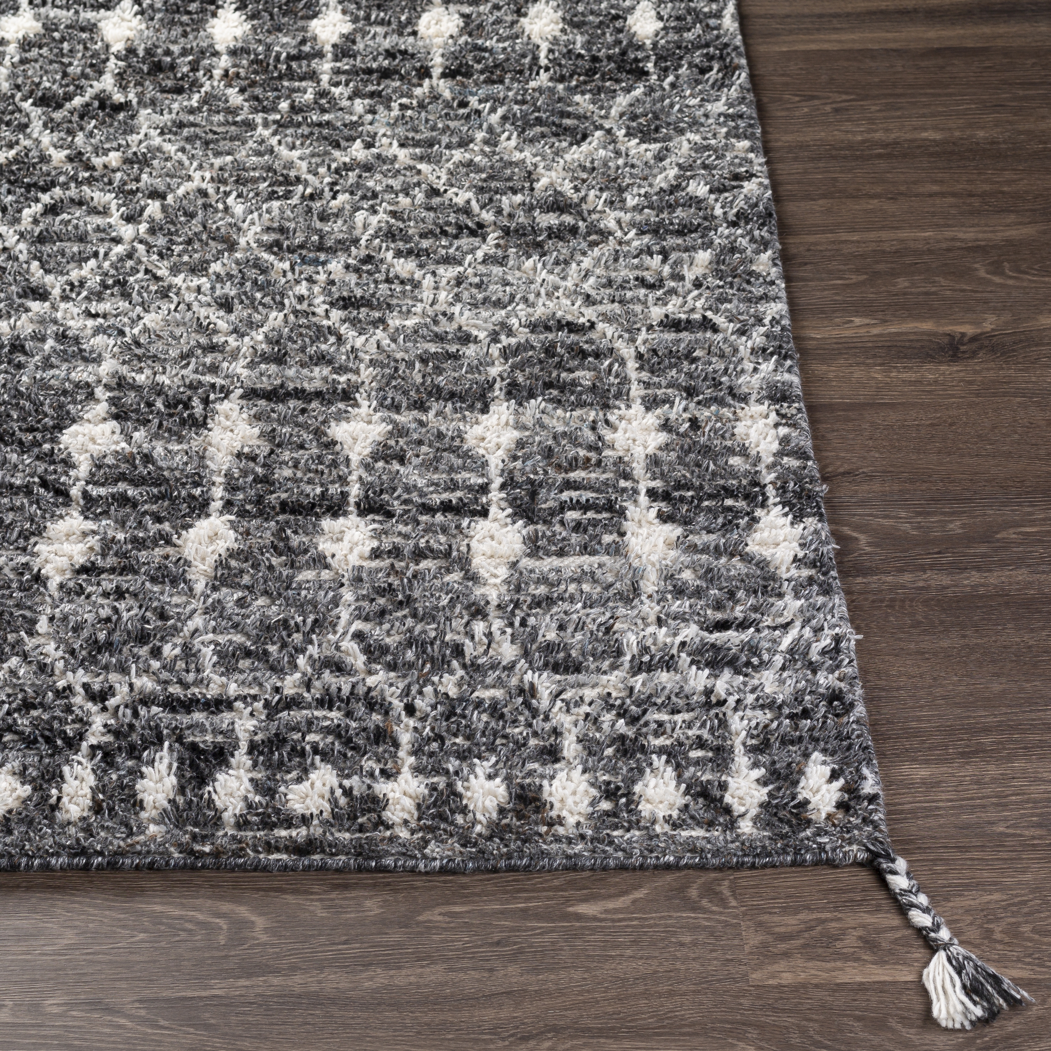 Birch Black Indoor 8'10" x 12' Handmade Rug - Image 2