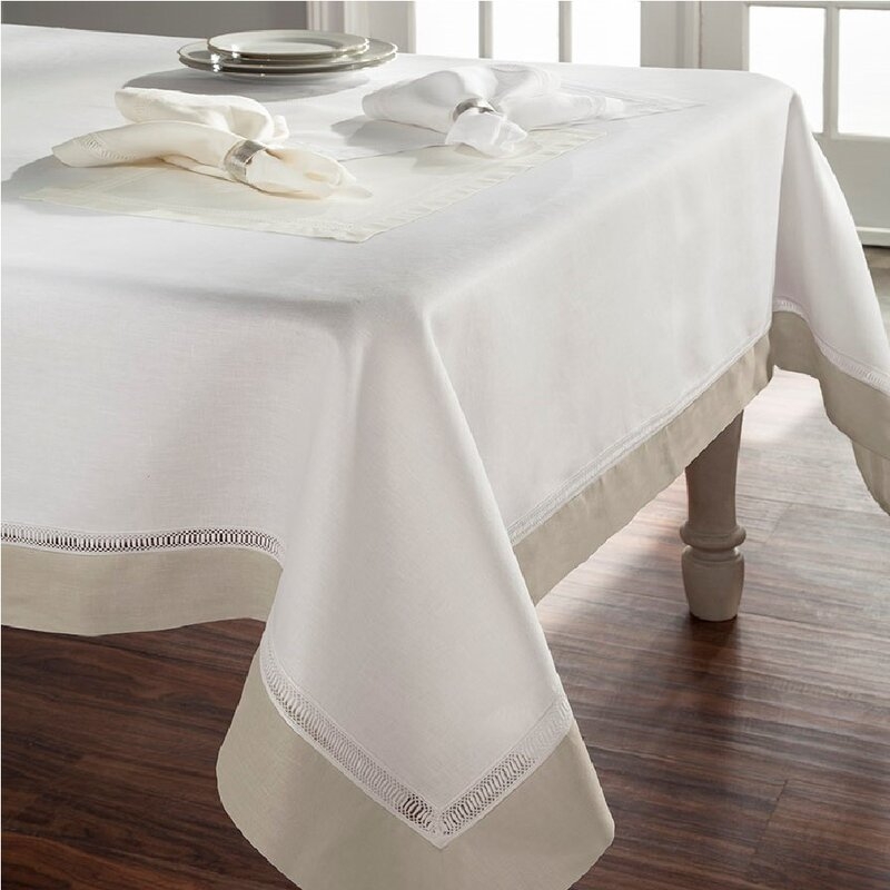 Home Treasures Linens Linea Linen Tablecloth - Image 0