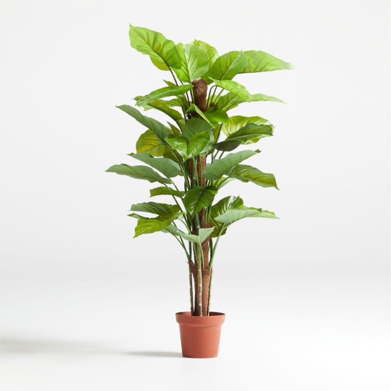 52" Faux Large Leaf Philodendron Plant - Image 0