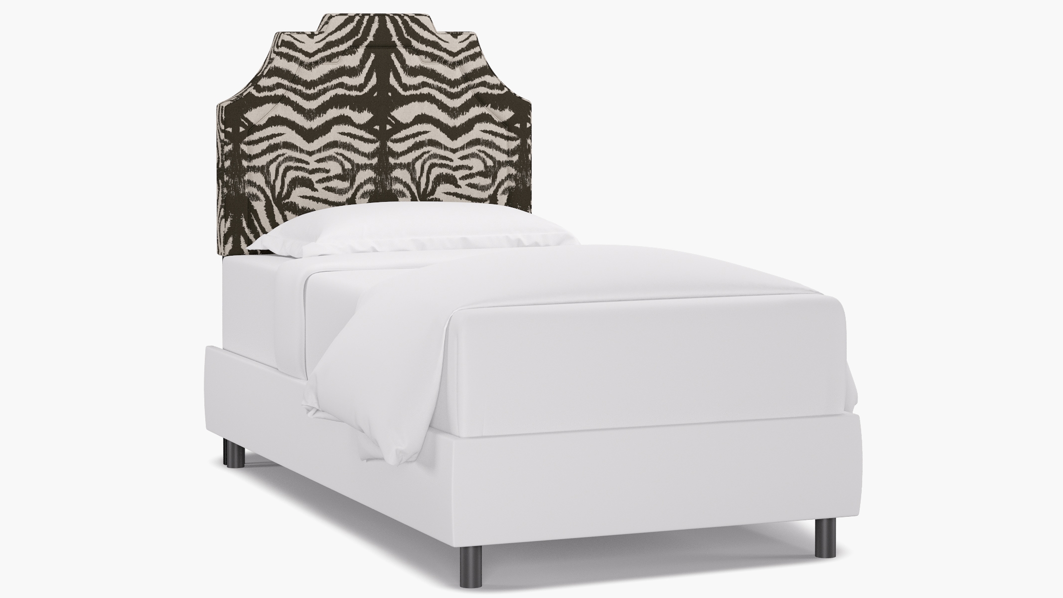 Art Deco Headboard, Zebra, Twin - Image 0