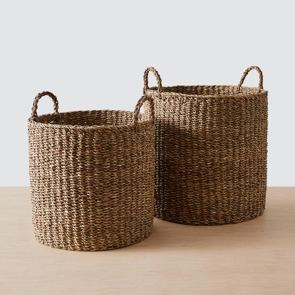 The Citizenry Padma Round Storage Basket | Large | Tan - Image 8