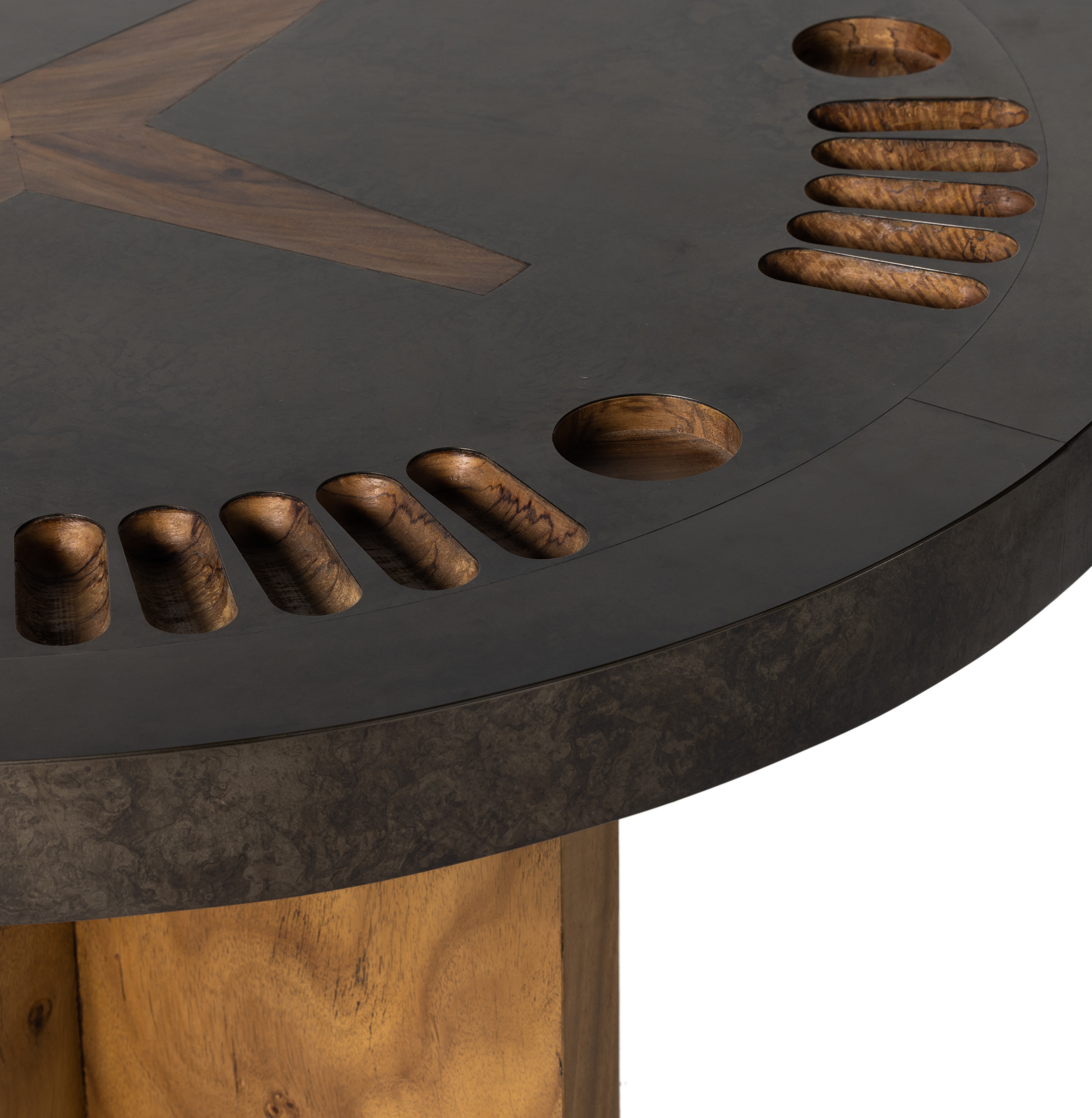 Poker Table-Natural Brown Guanacaste - Image 6