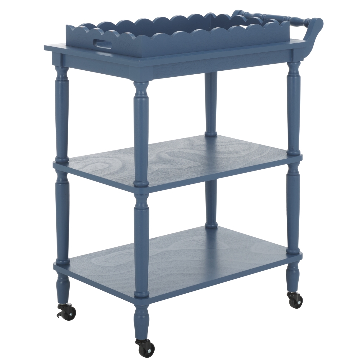 Haven 3 Tier Dining Cart - Blue - Image 5