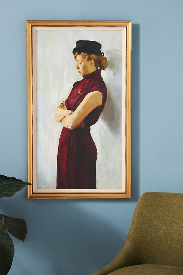 Lady In Red Wall Art - Image 0