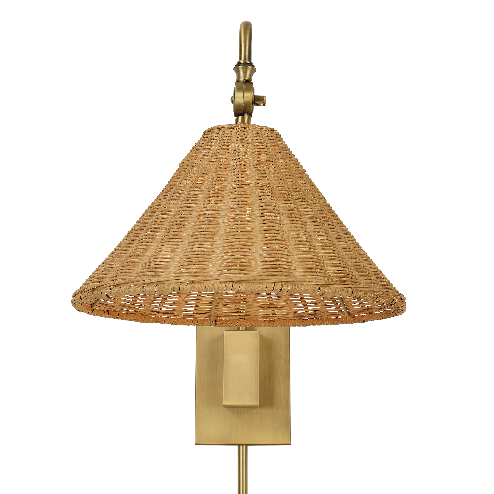 Phuvinh 1 Light Rattan Shade Sconce - Image 4