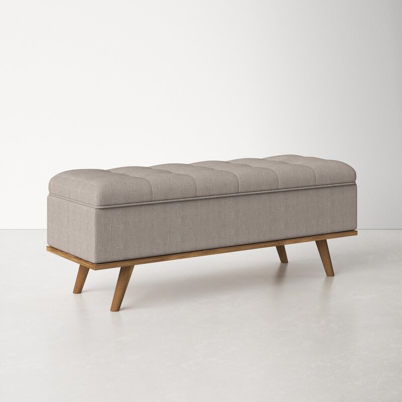 Davina Upholstered Flip Top Storage Bench - Image 4