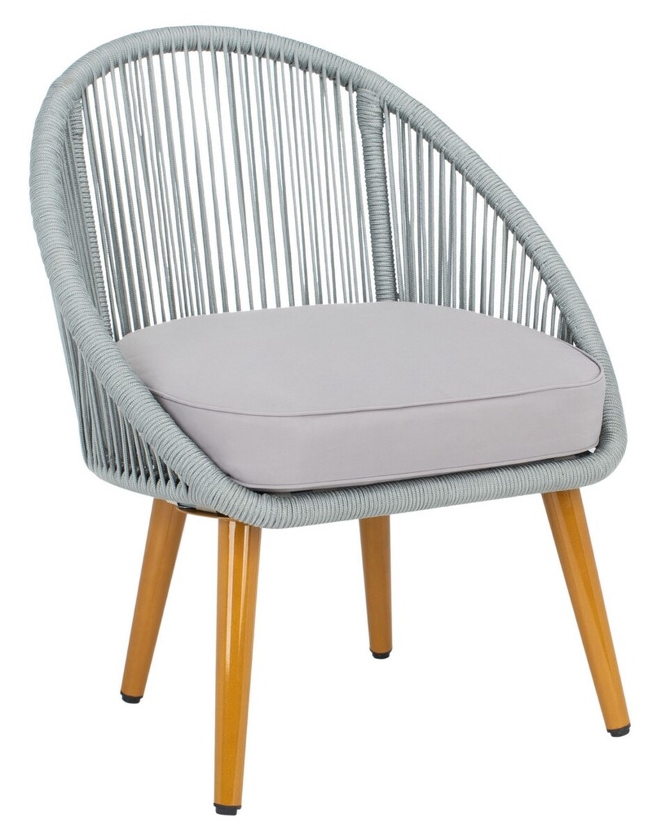 Halcott 4Pc Living Set - Grey / Grey - Safavieh - Image 7