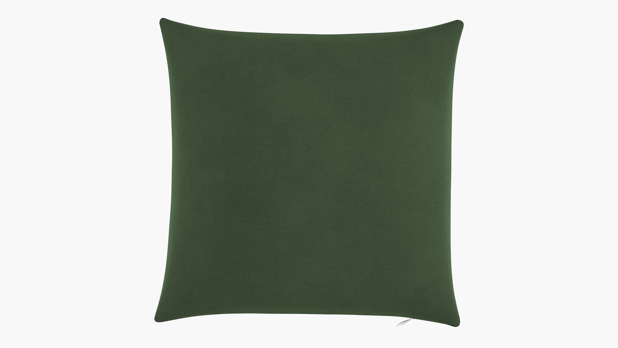 Throw Pillow 18", Emerald Luxe Velvet, 18" x 18" - Image 0