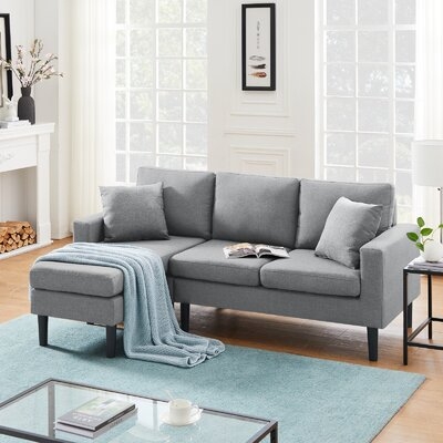 Dower 77.16" Wide Reversible Sofa & Chaise - Image 0