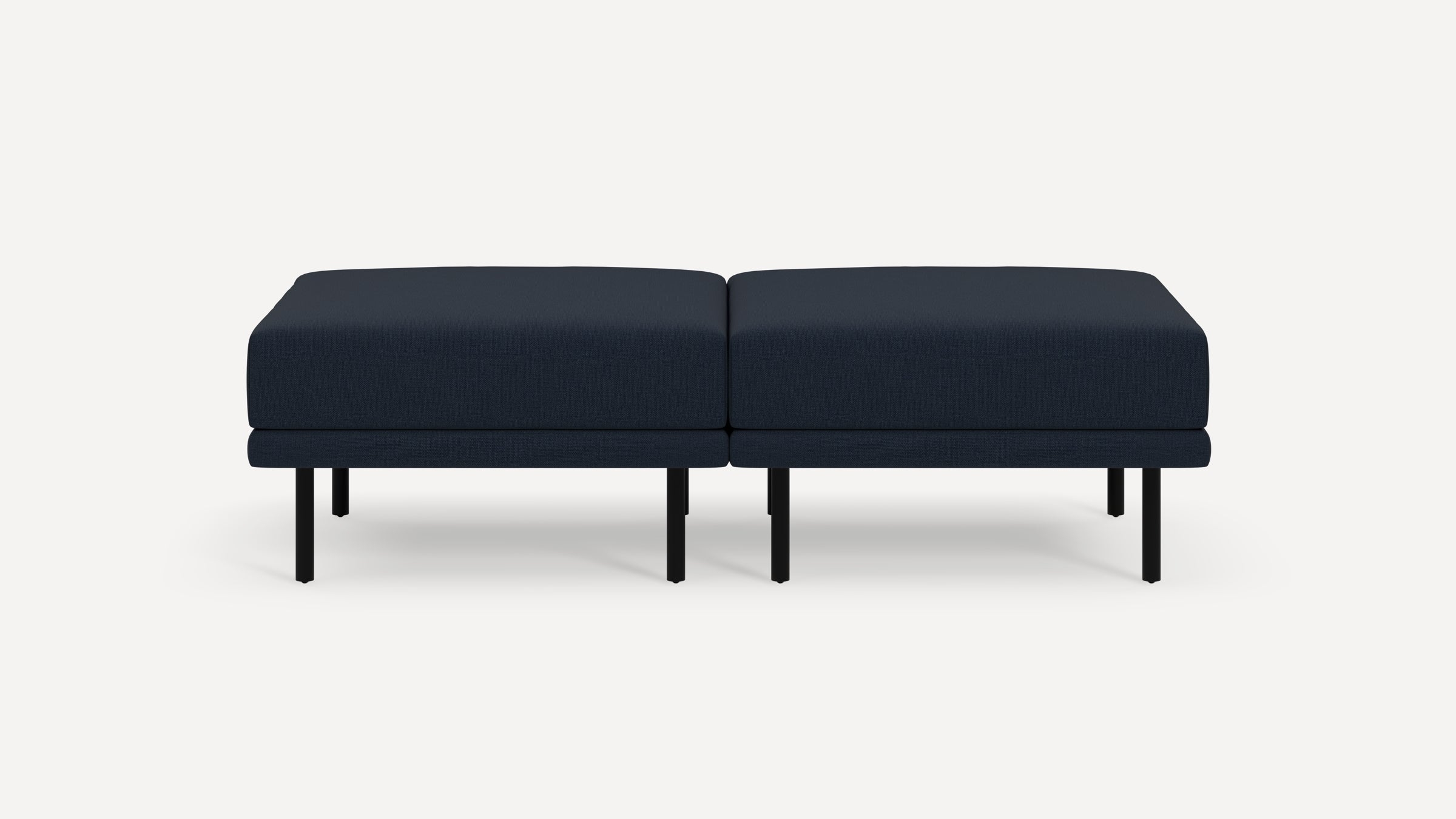 Range 2-Piece Bench - Stone Grey - Performance Flatweave / Walnut - Wood - Image 7