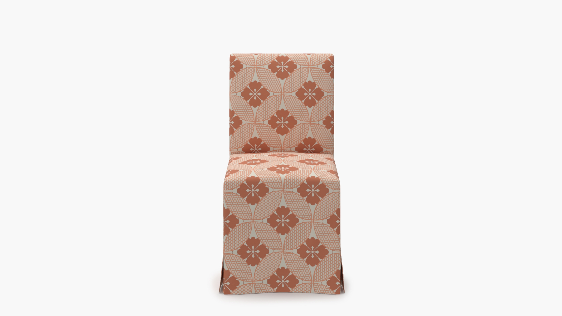 Slipcovered Signature Dining Chair, Coral Solaire - Image 0