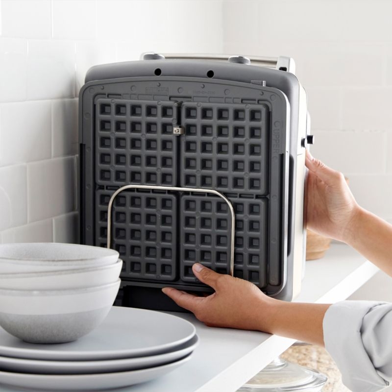 GreenPan™ Elite 4-Square Waffle Maker in Cloud Cream - Image 1