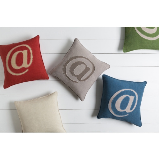 Linen Text LX-003 18"L x 18"W Pillow Cover - Image 1