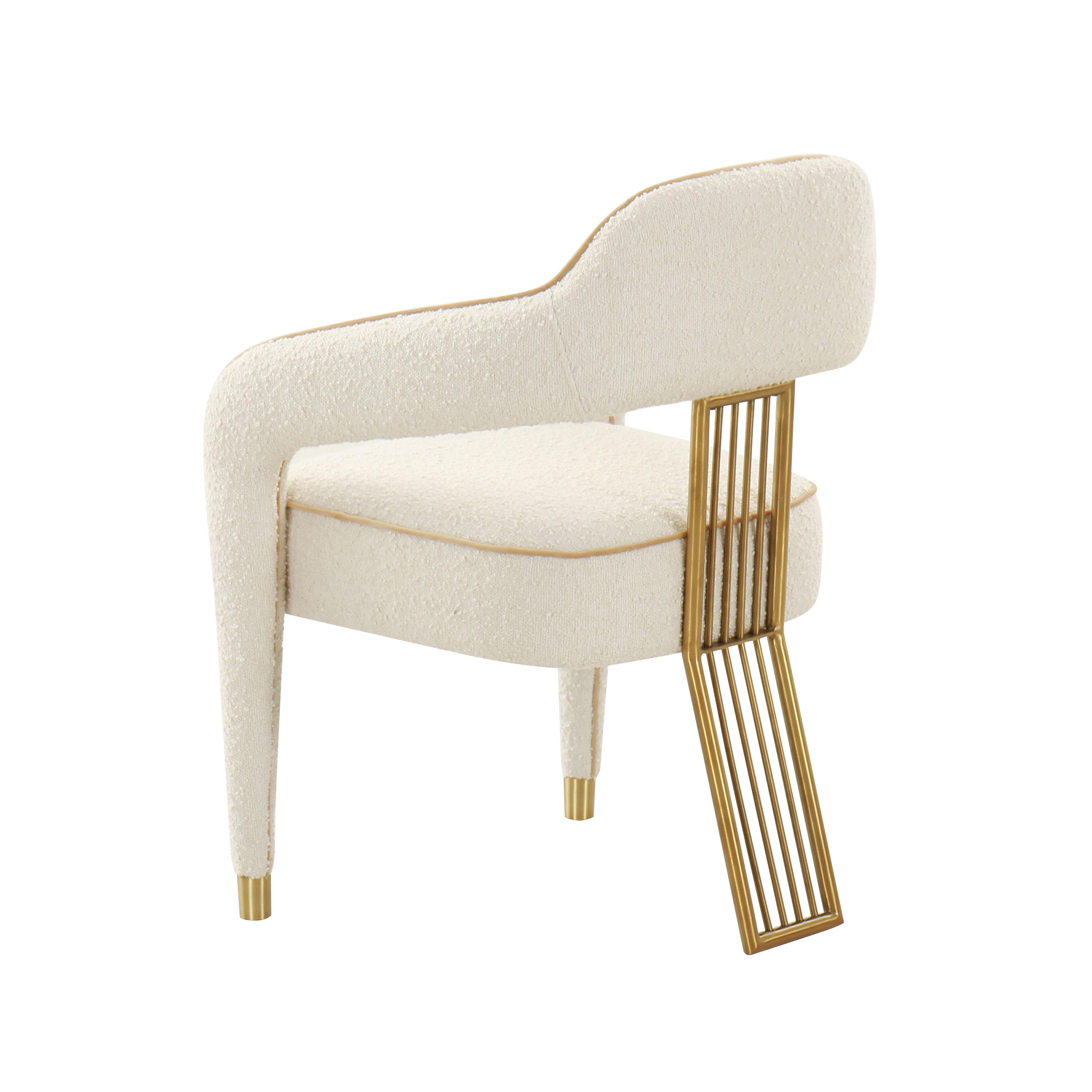 Corralis Cream Boucle Dining Chair - Image 2