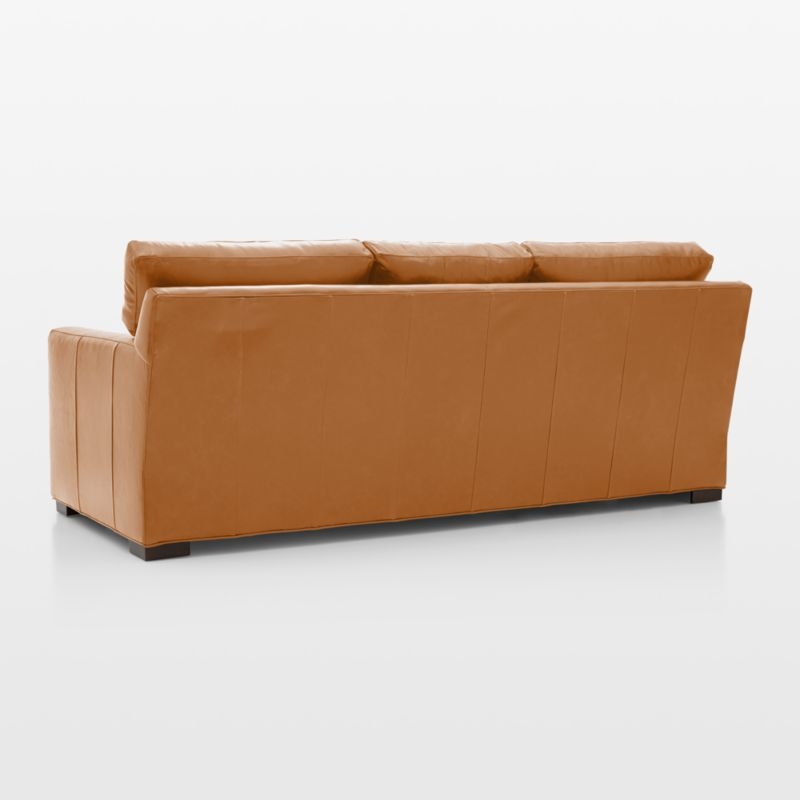 Axis 3-Seat 88" Leather Queen Sleeper Sofa - Image 4