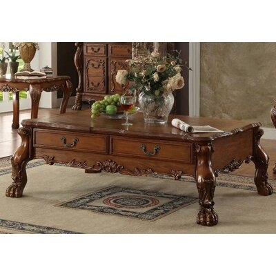 Kyra Wooden Coffee Table with Storage - Image 0