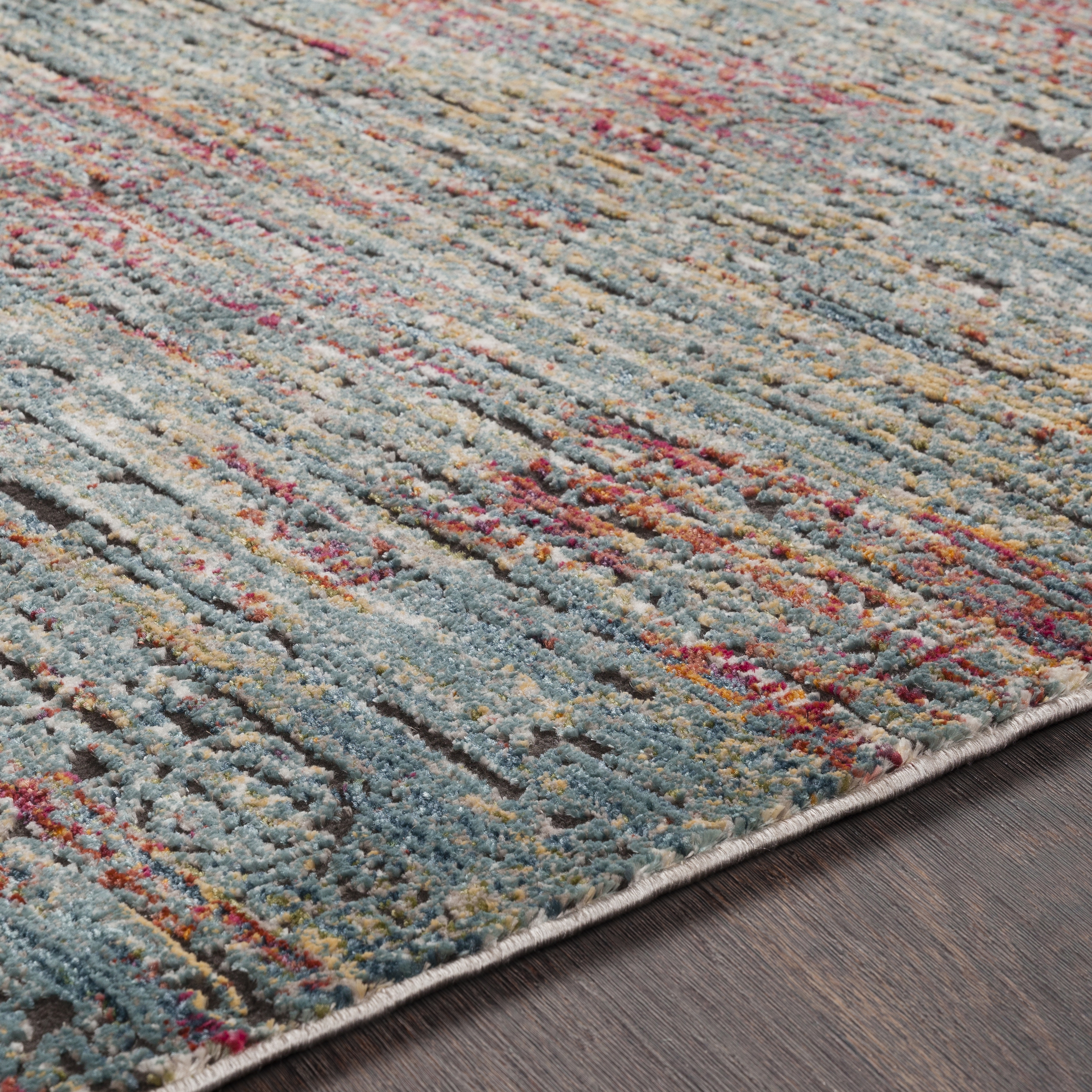 Herati Blue Indoor 2' x 2'11" Machine Woven Rug - Image 3