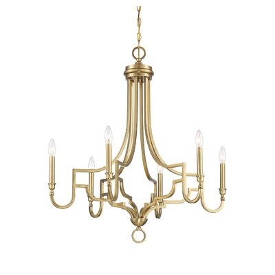Catria 6 - Light Candle Style Empire Chandelier - Image 0