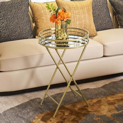 Meayki Tray Top Cross Legs End Table - Image 0