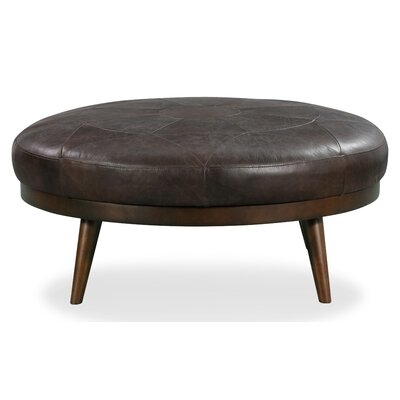 Rowland Leather Cocktail Ottoman - Image 0