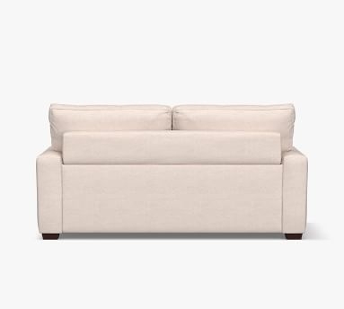 Pearce Square Arm Upholstered Deluxe Sleeper Sofa, Polyester Wrapped Cushions, Performance Everydaylinen(TM) Oatmeal - Image 5