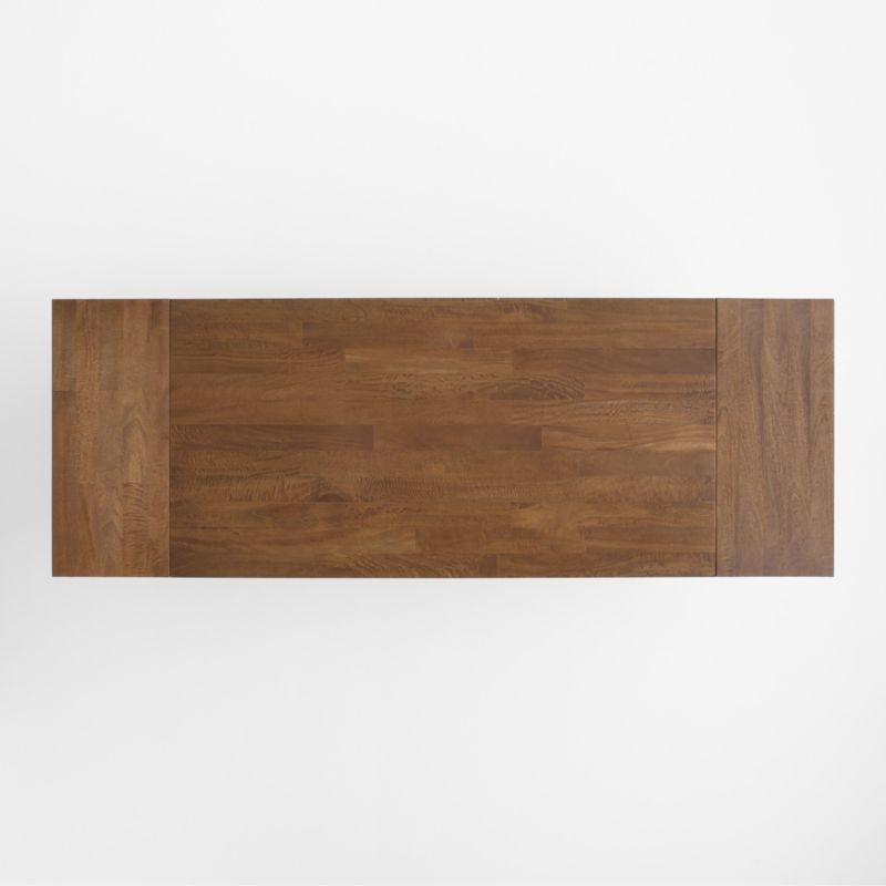 Basque 82"-118" Vintage Brown Solid Wood Extendable Dining Table - Image 5