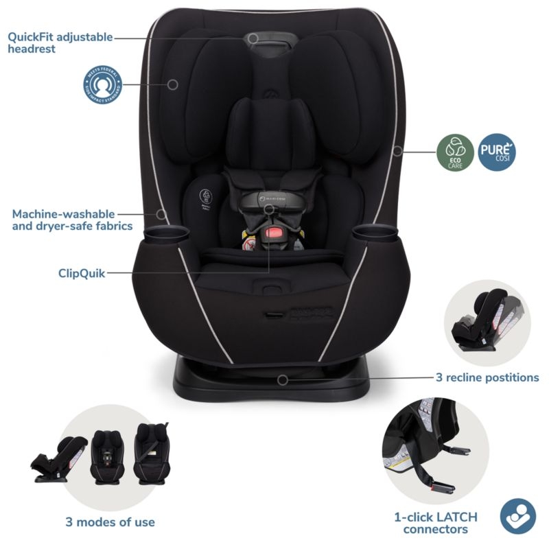 Maxi-Cosi Pria Caspian Caviar Max All-in-One Convertible Baby Car Seat - Image 4