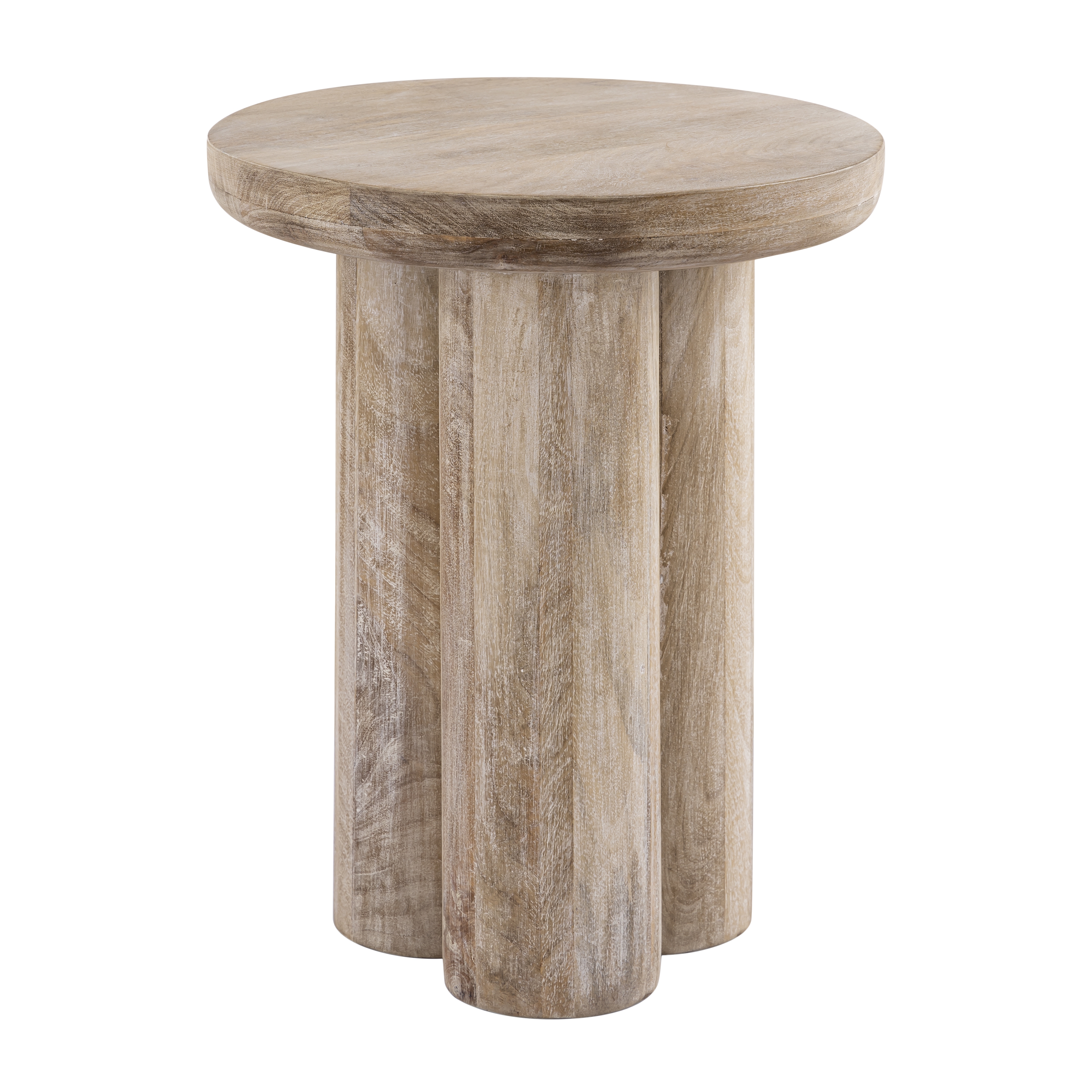 Morris Cerused Accent Table - Natural - Image 0