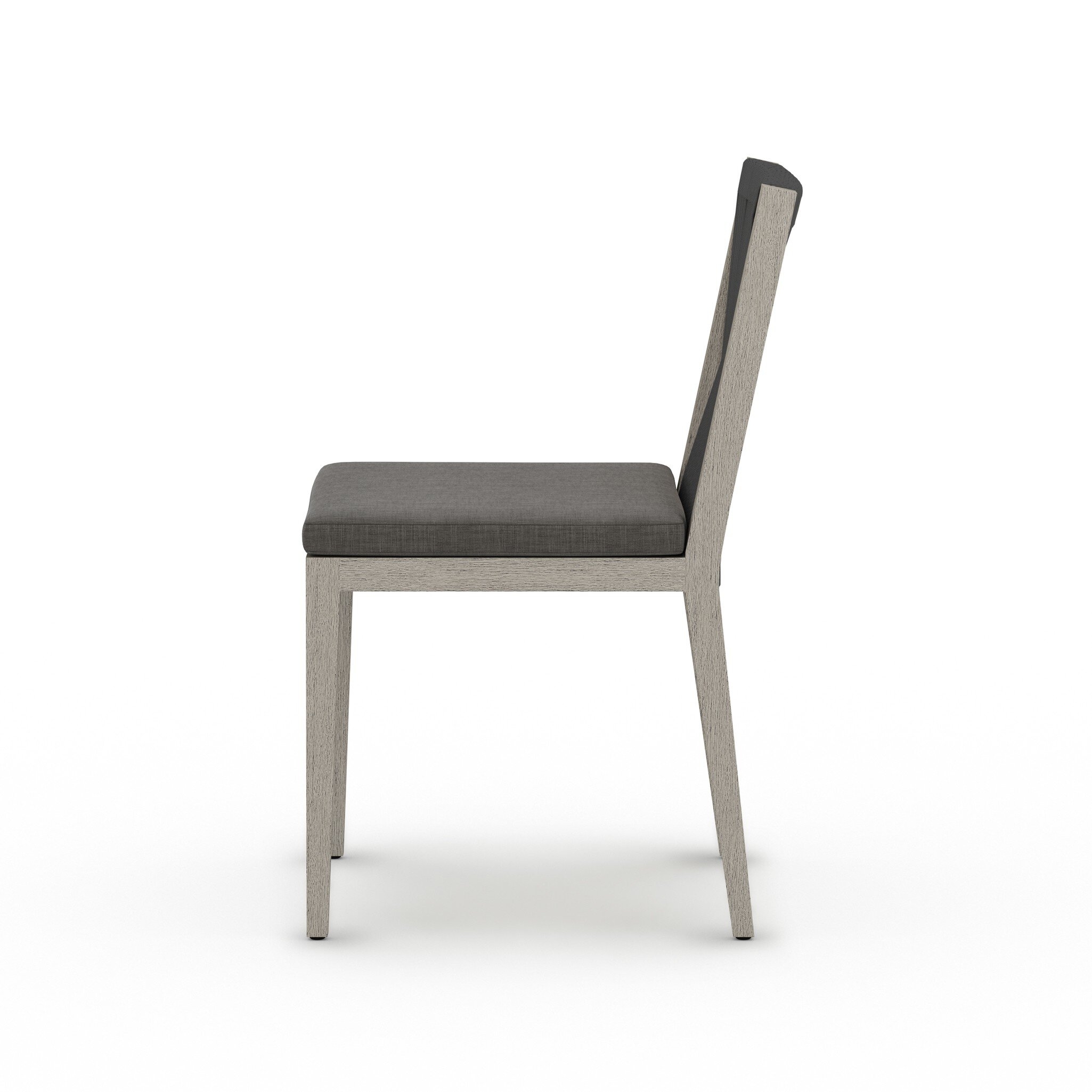 Sherwood Outdoor Dining Chair, Weathered Grey - Venao Charcoal - Image 2
