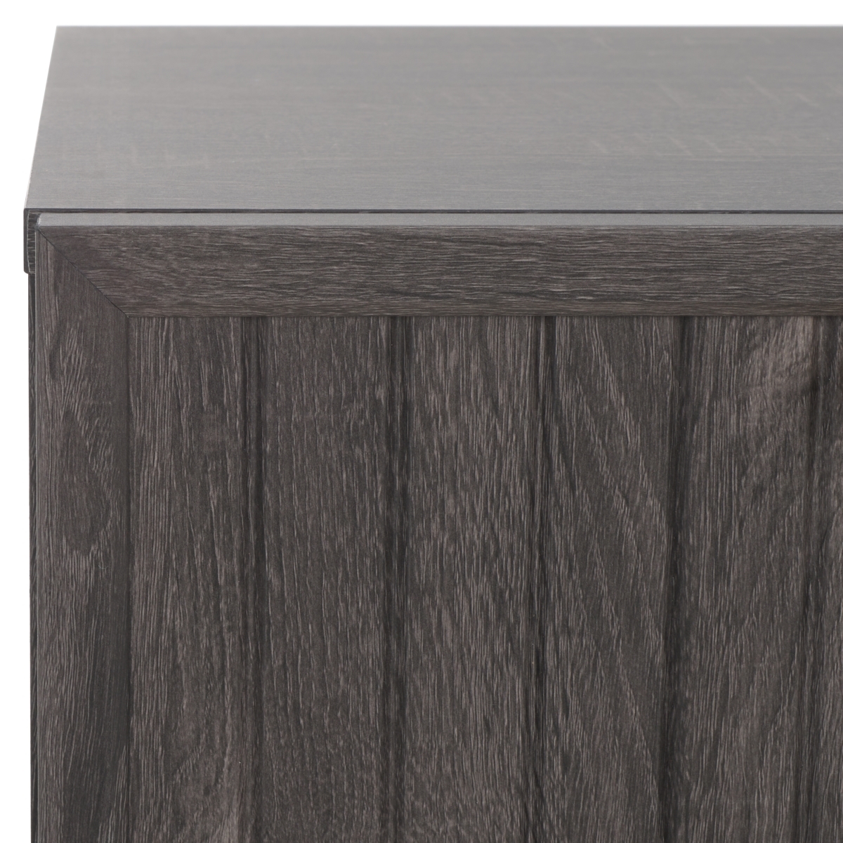 Axelle 2 Drawer Nightstand - Distressed Black / Gold - Safavieh - Image 2
