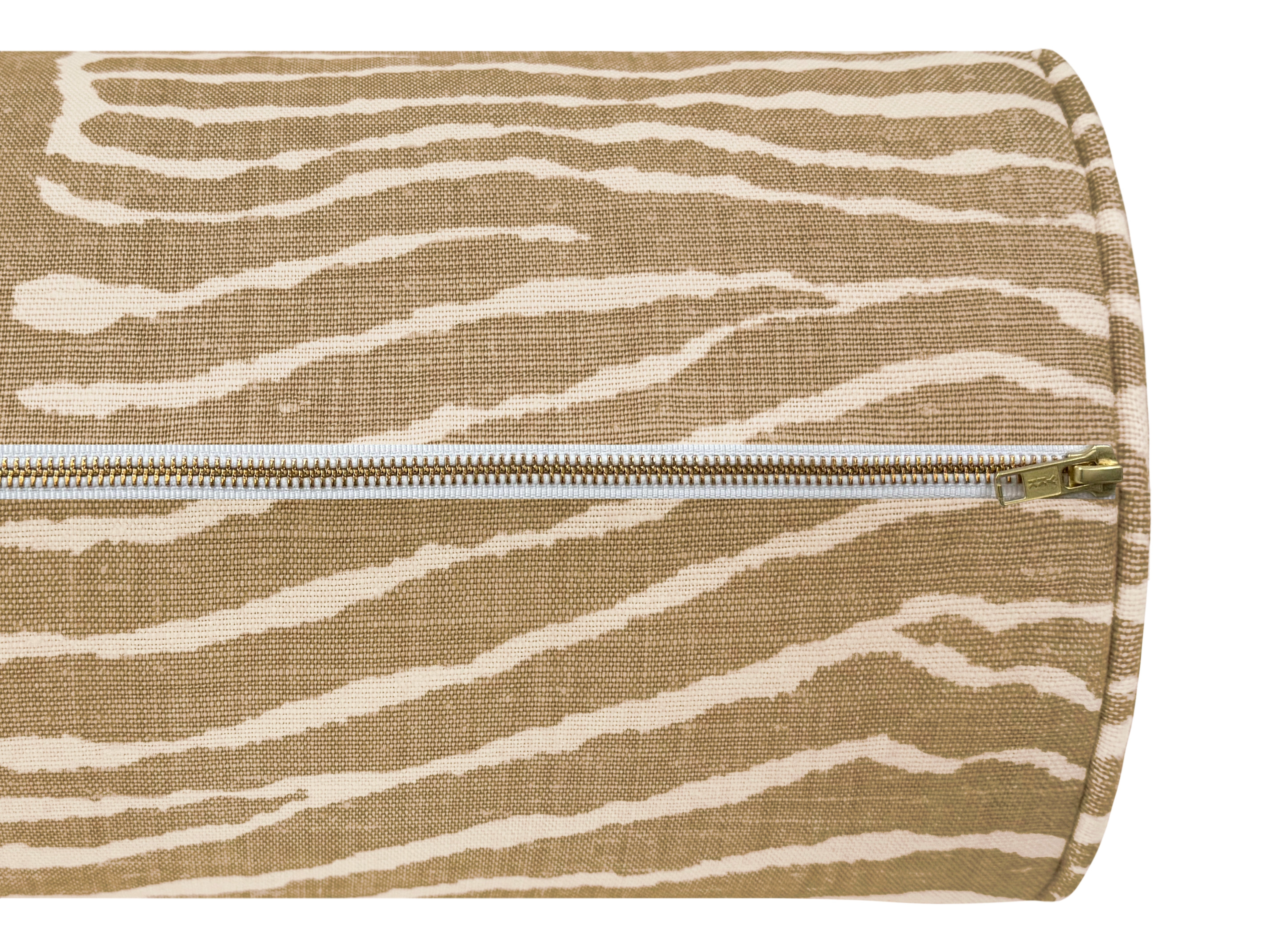 THE BOLSTER :: LE ZEBRE // BEIGE - QUEEN // 9" X 36" - Image 3