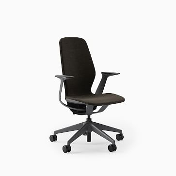Steelcase Silq Task Chair, Soft Casters Merle / Merle Frame Medium Gray Match Back Support / Arms Match Shell - Image 1