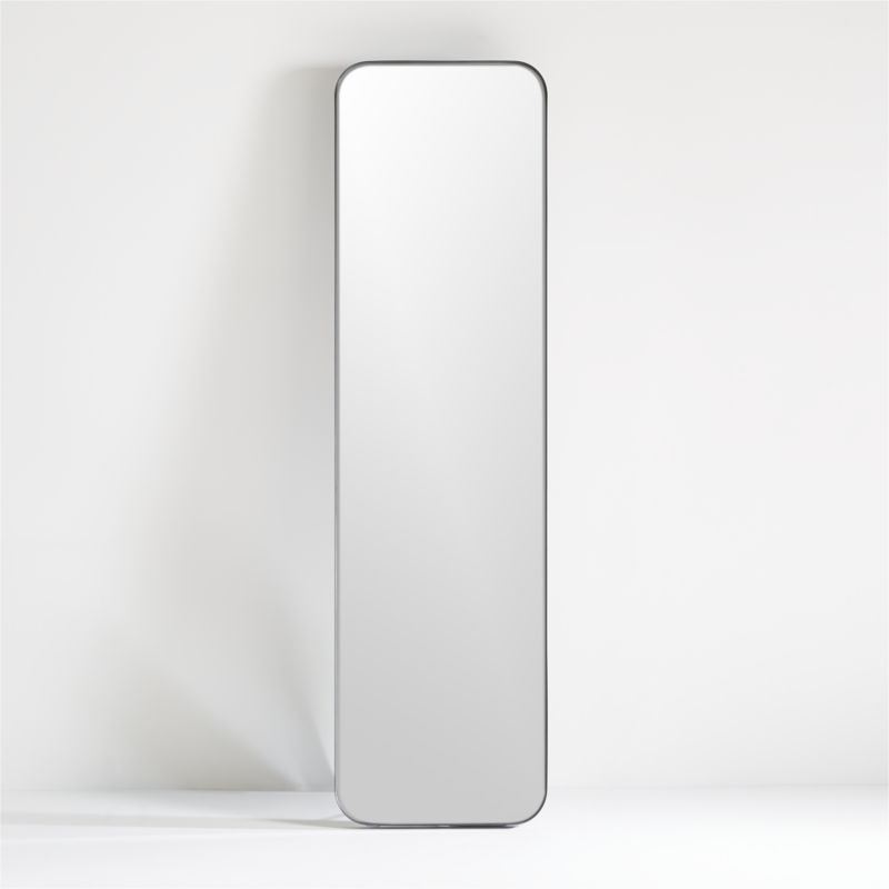 Edge Medium Black Rectangle Standing Mirror 19.8"x66.5" - Image 3