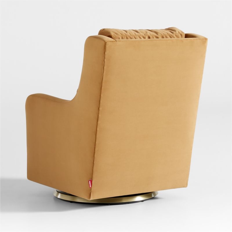 Milo Tan Nursery Swivel Glider Chair - Image 4