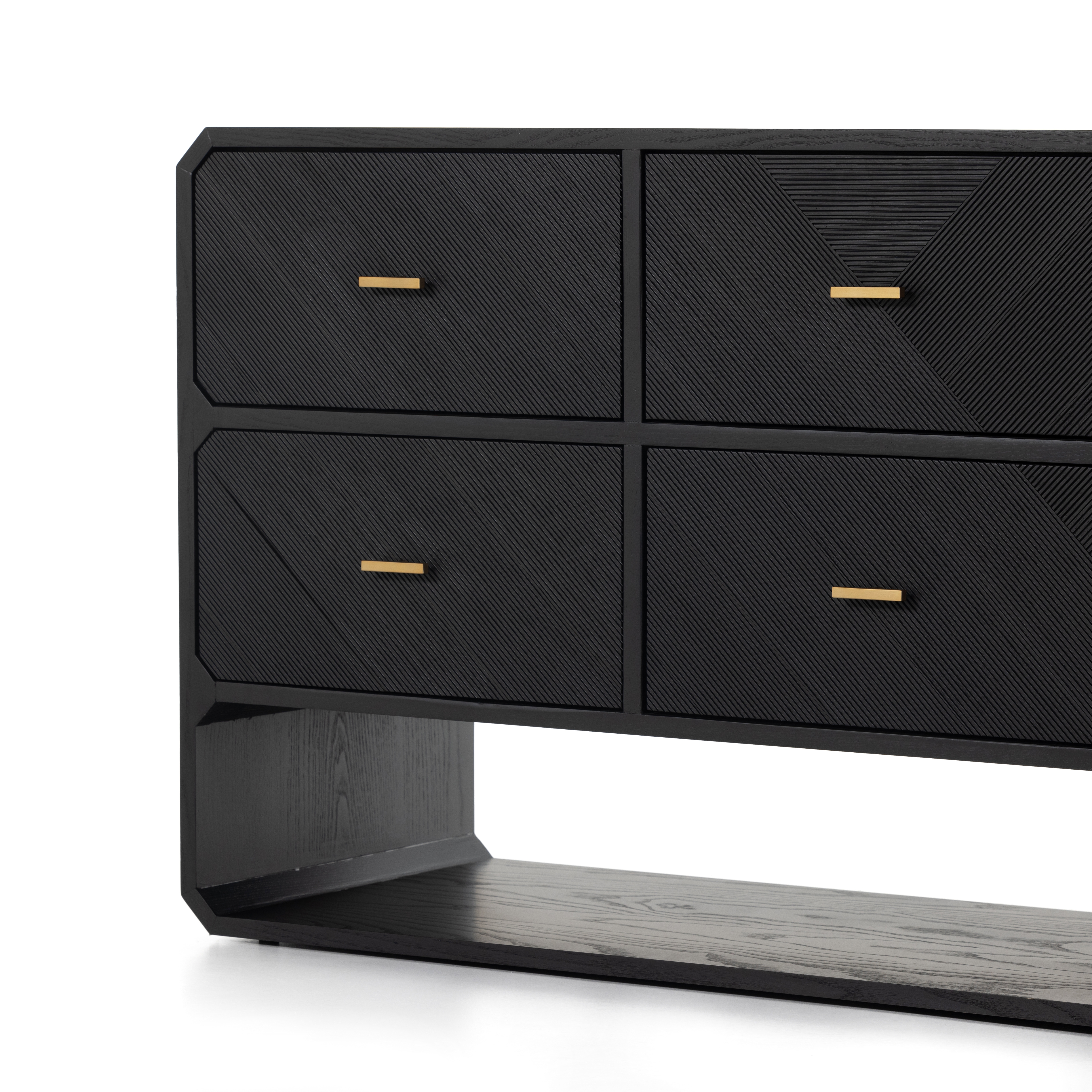 Caspian 6 Drawer Dresser-Black Ash - Image 7