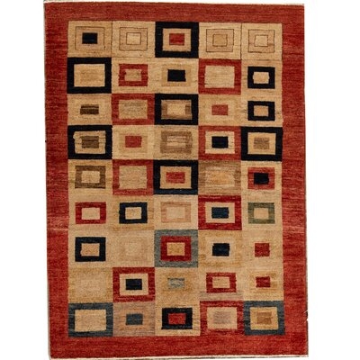 Hand Knotted Wool Brown Rug - Image 0