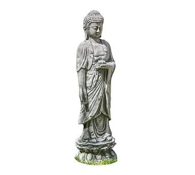 Standing Lotus Buddha Garden Object - Image 0