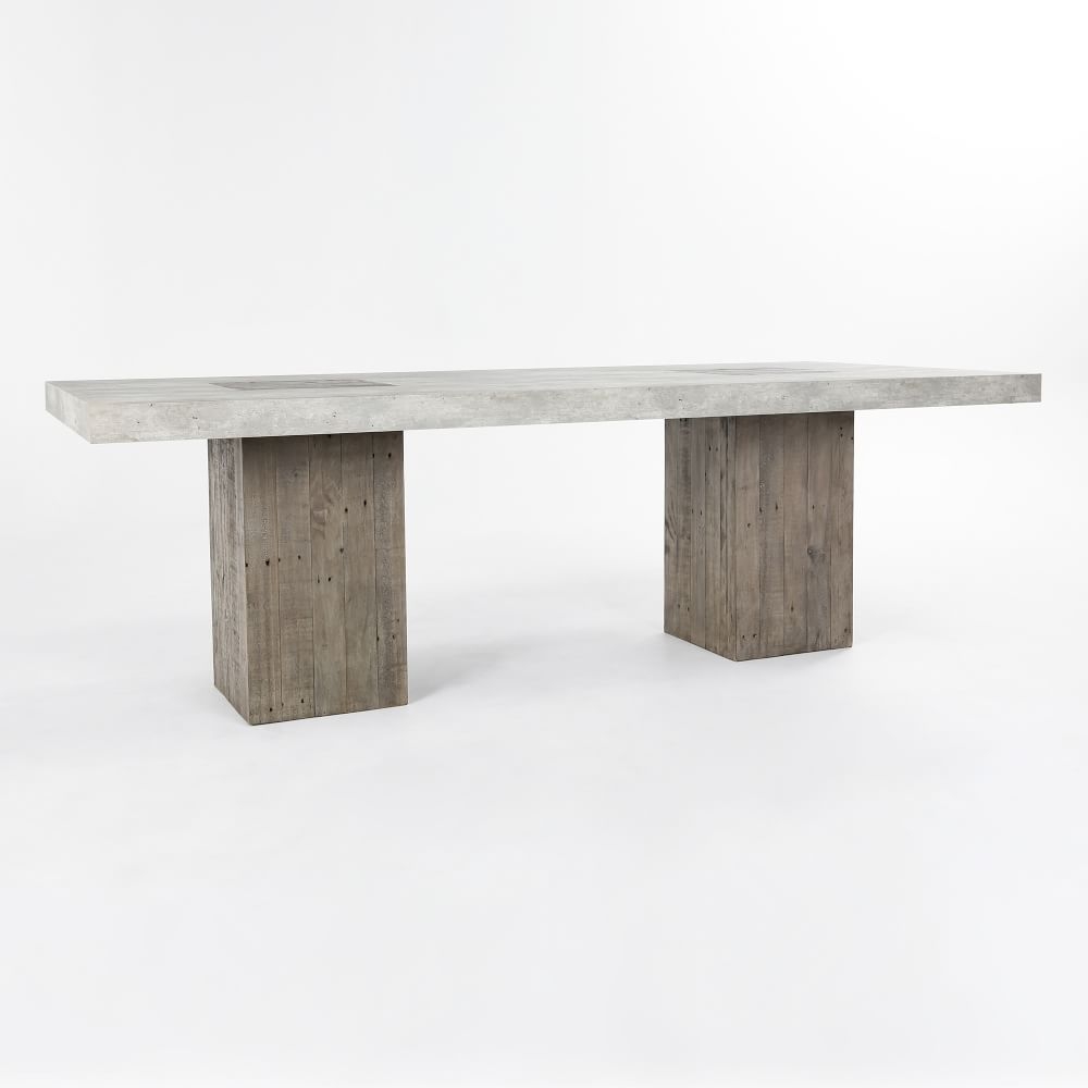 Two-Toned Reclaimed Wood 94" Rectangle Dining Table, Reclaimed Pine - Image 0