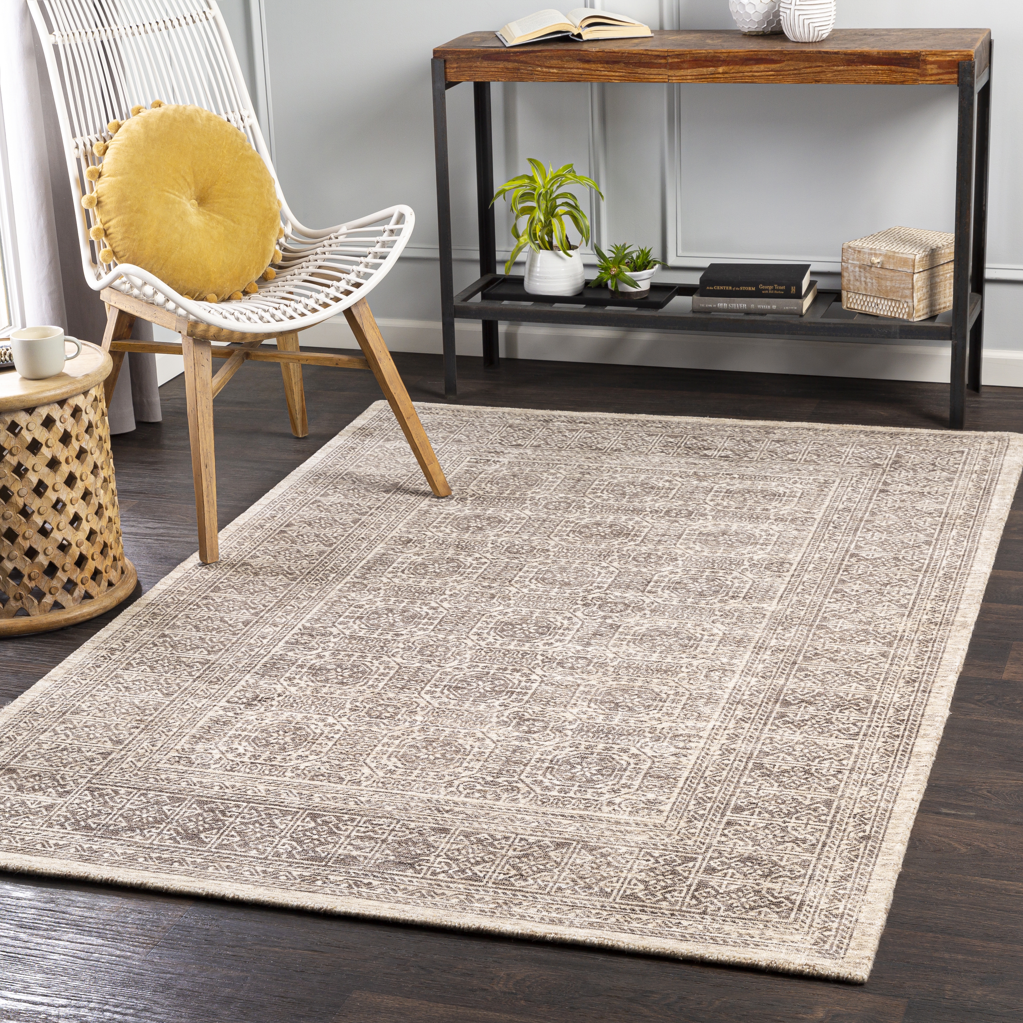 Wembley Gray Indoor 2' x 3' Handmade Rug - Image 1