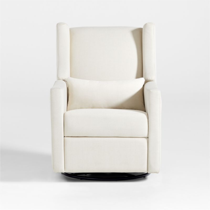 Babyletto Kiwi Cream Electronic Swivel Glider Power Recliner Nursery Chair - Image 3