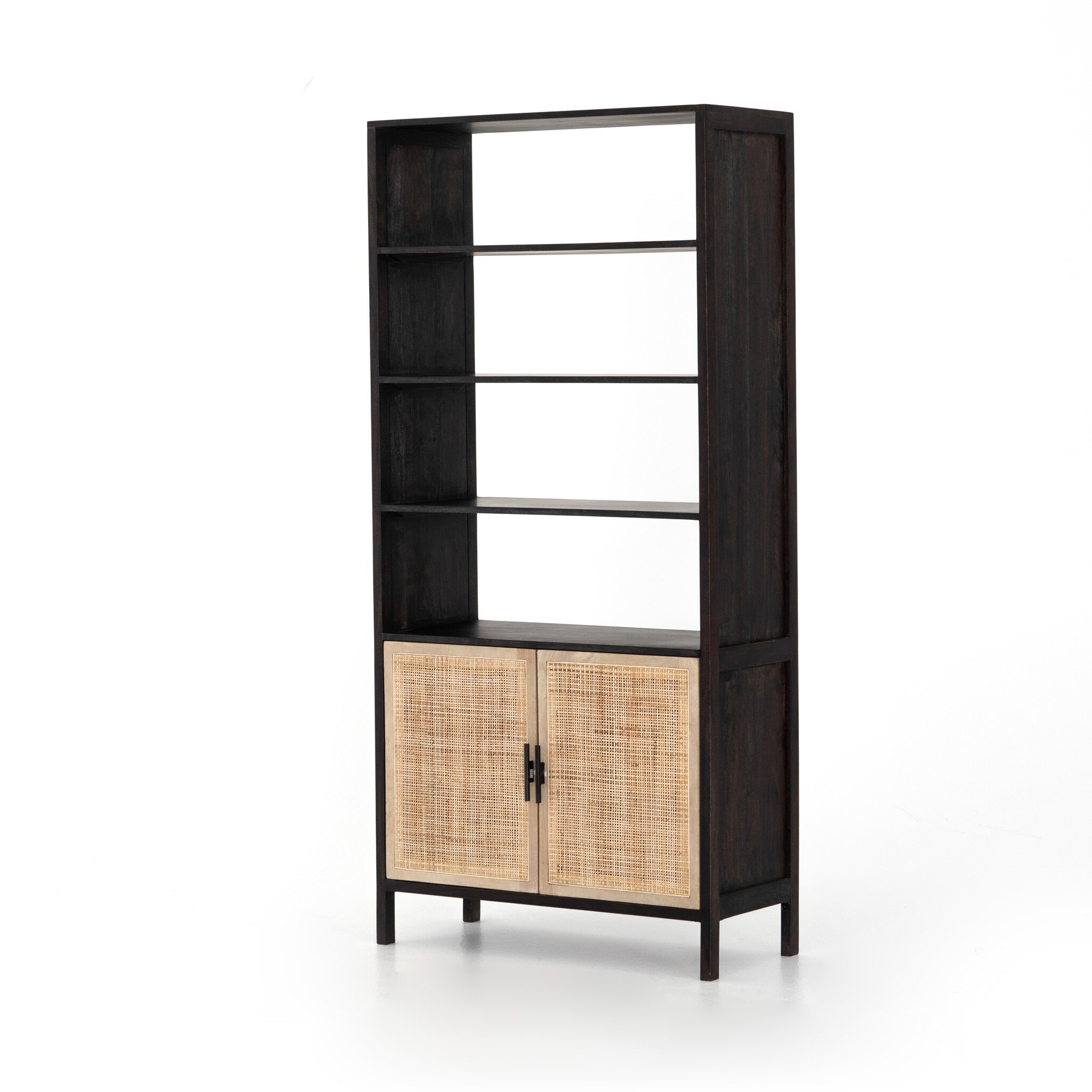 Caprice Bookshelf - Washed Black - Image 0