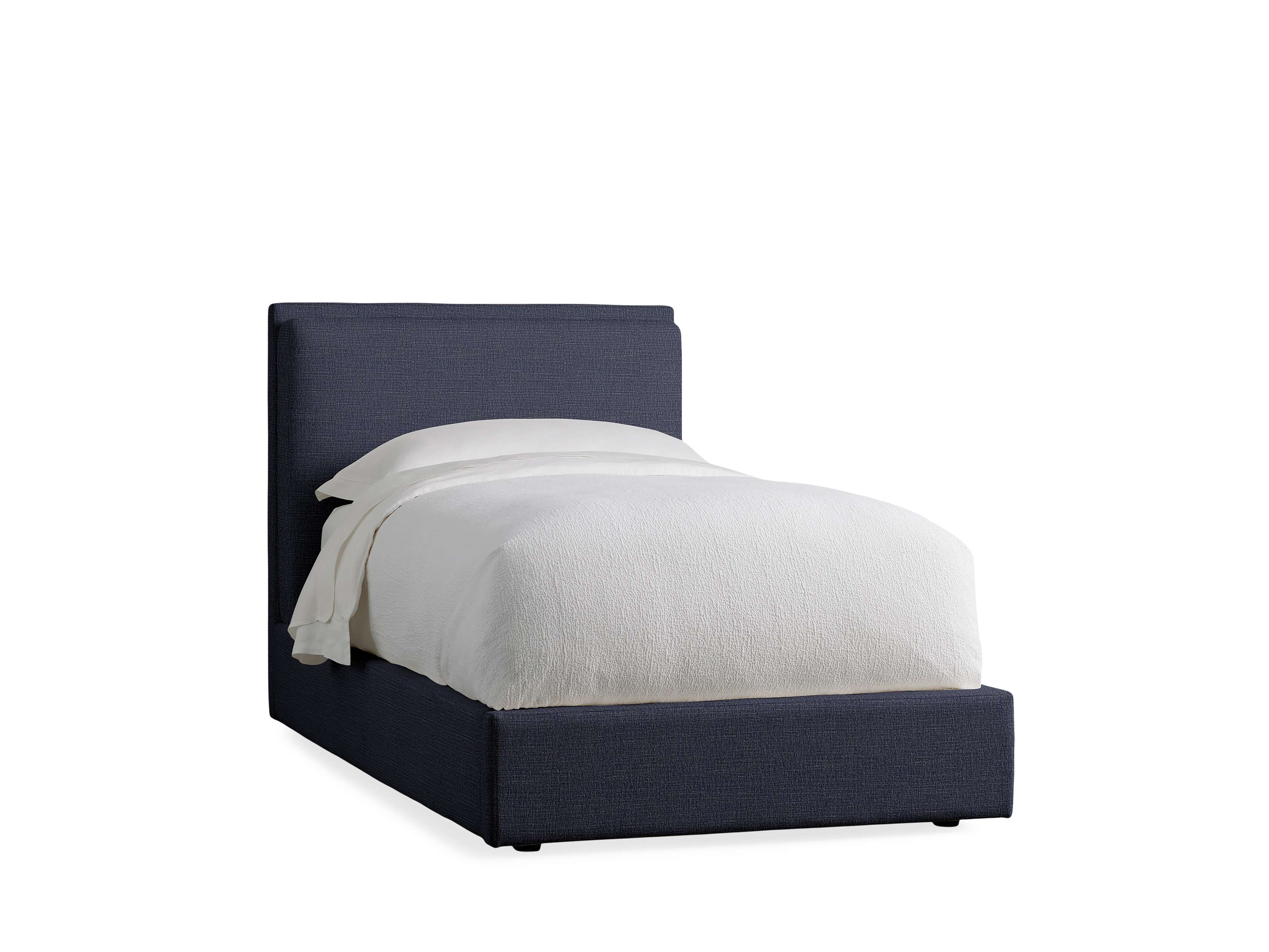 Lennon Twin Bed in Upholstered None  Nomad Navy - Image 0