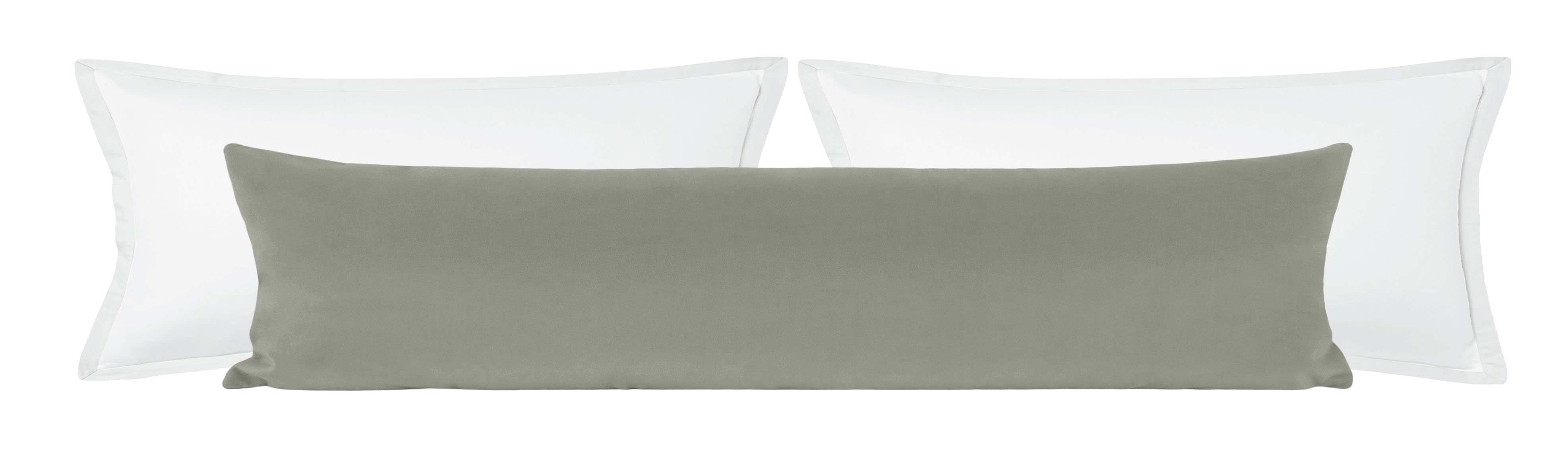 THE XL LUMBAR :: STUDIO VELVET // GREY - 14" X 48" - Image 0