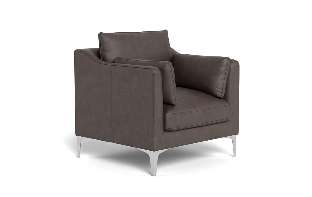 Caitlin Leather Petite Chair by The EverygirlÃ?Â® - Image 1