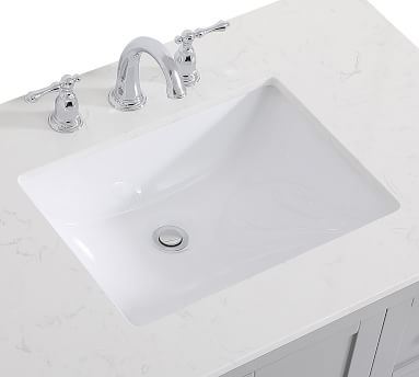 Reeves 36" Single Sink Vanity, White - Image 1