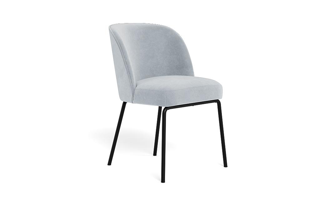 Graham Metal Framed Upholstered Chair with Contrast Piping - Image 1